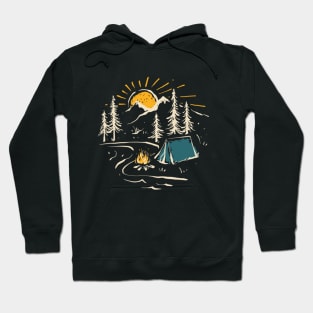 Camping scenery Hoodie